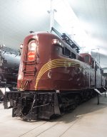 Pennsylvania Railroad GG-1 4890 in tuscan red paint scheme